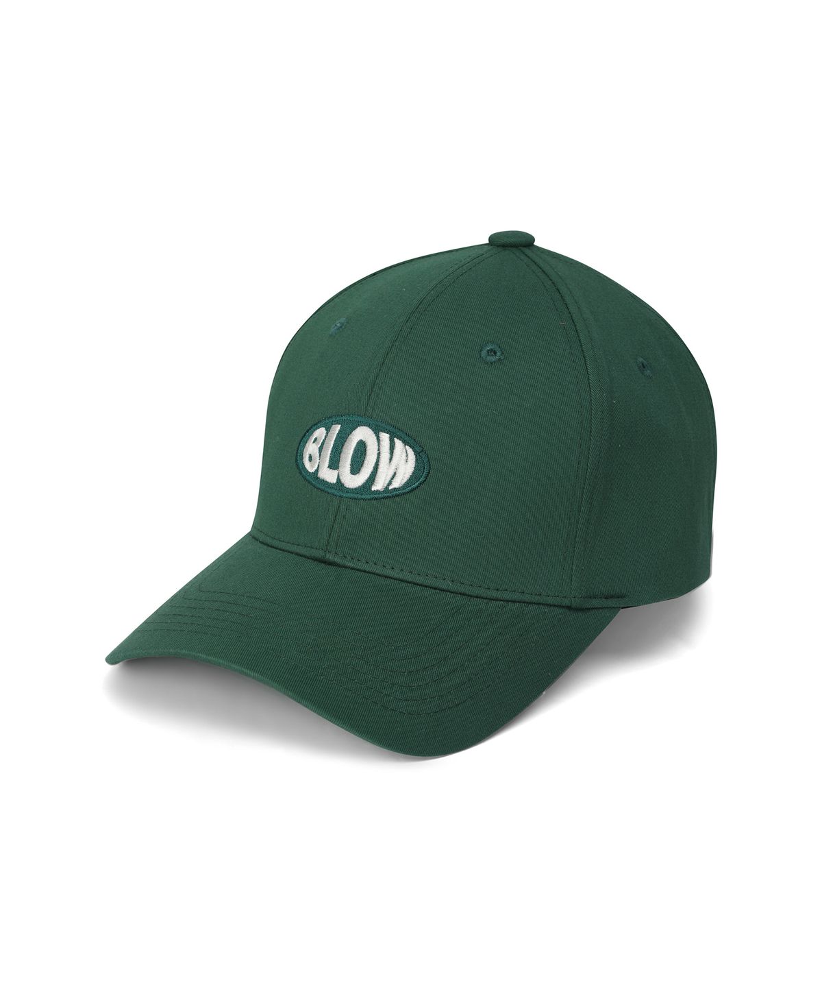 블로우(BLOW) Tone-on-tone Logo Ball Cap - Deep Green