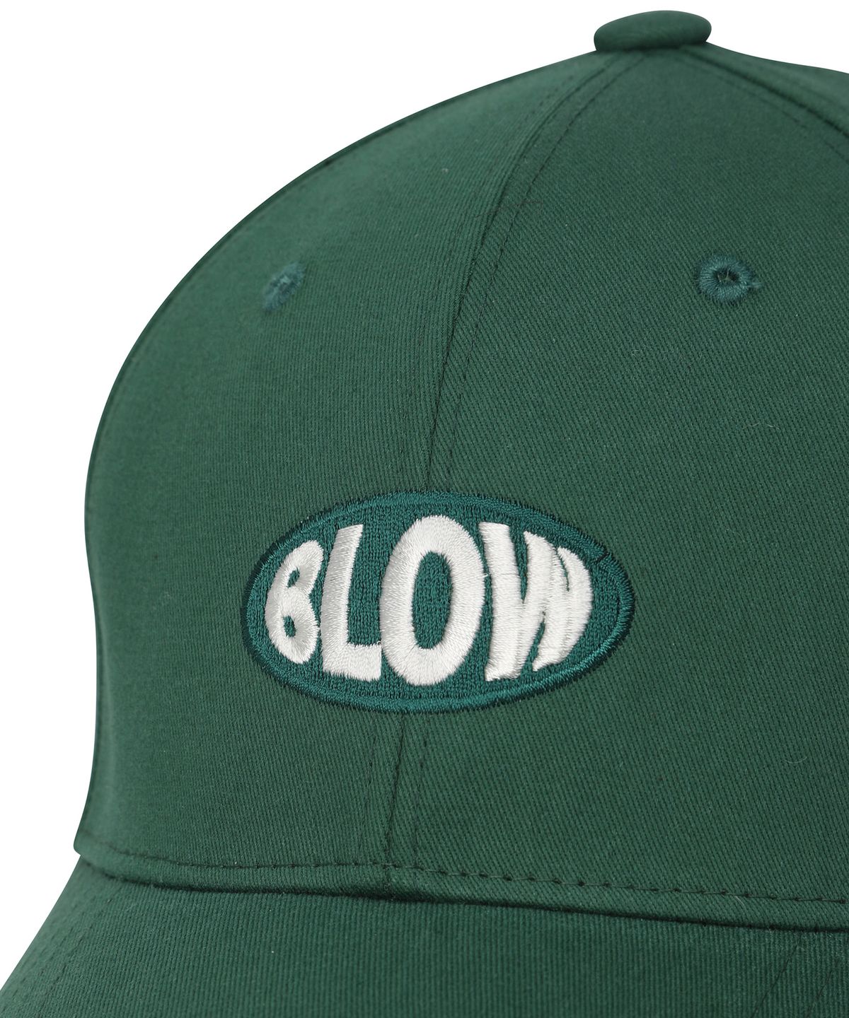 블로우(BLOW) Tone-on-tone Logo Ball Cap - Deep Green