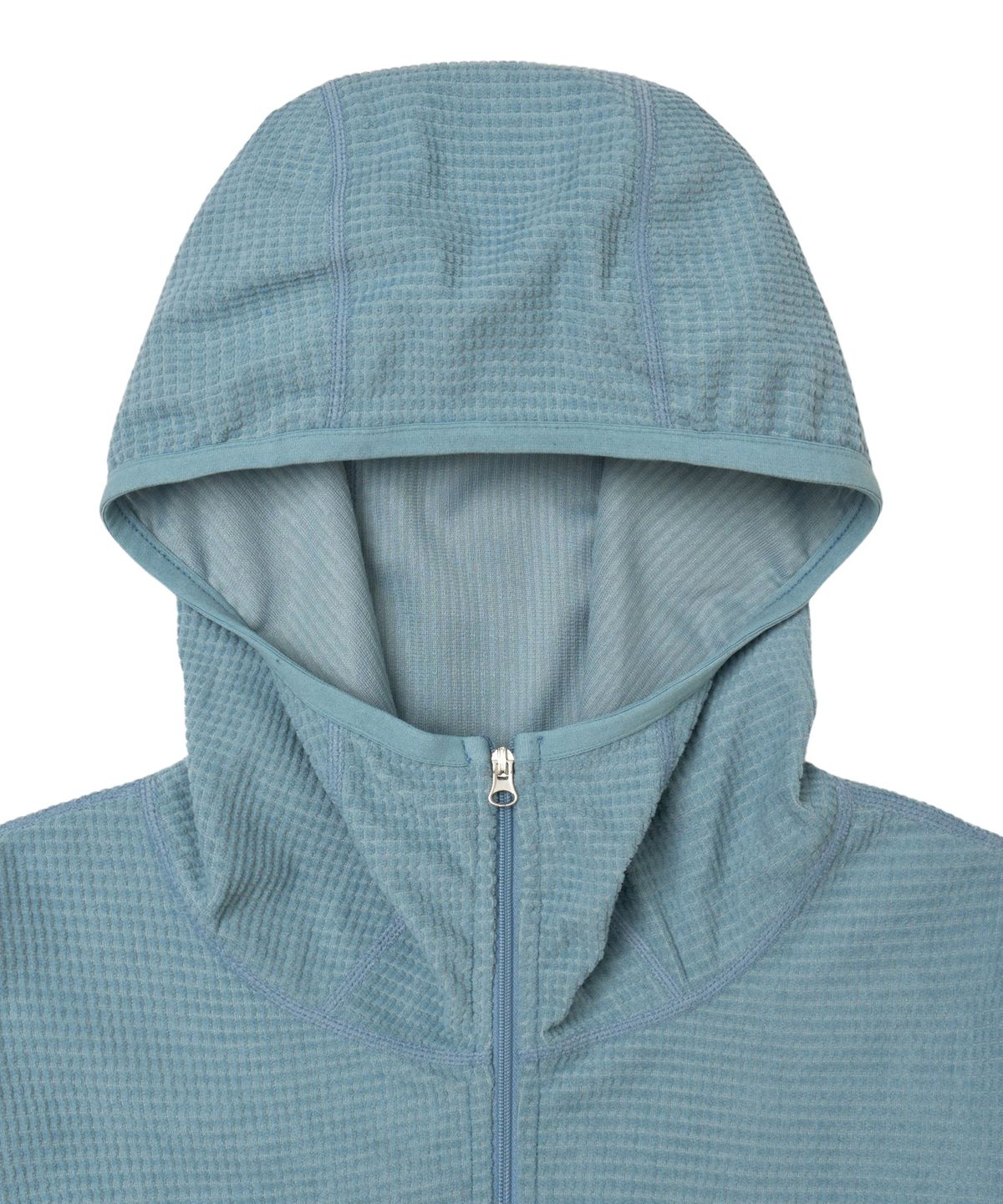핍스 모터사이클(PHYPS MOTORCYCLE) H-Tech Grid Fleece Hoodie Zip-Up Vintage Blue
