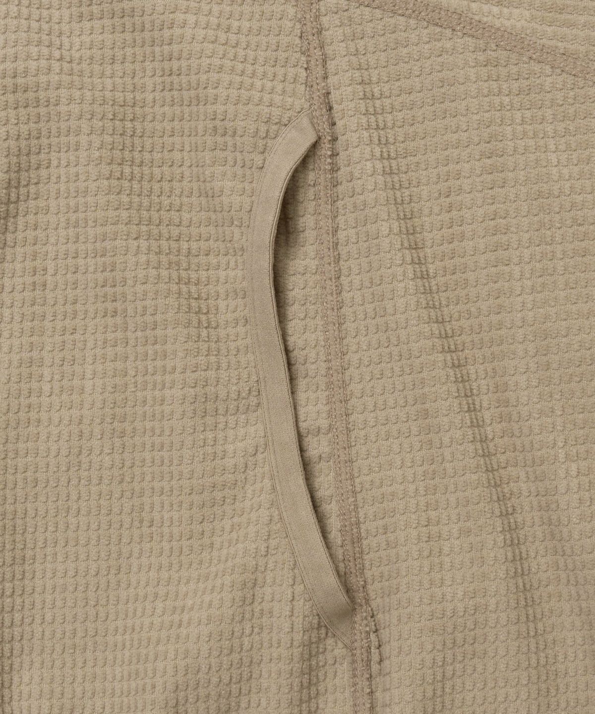 핍스 모터사이클(PHYPS MOTORCYCLE) H-Tech Grid Fleece Hoodie Zip-Up Beige