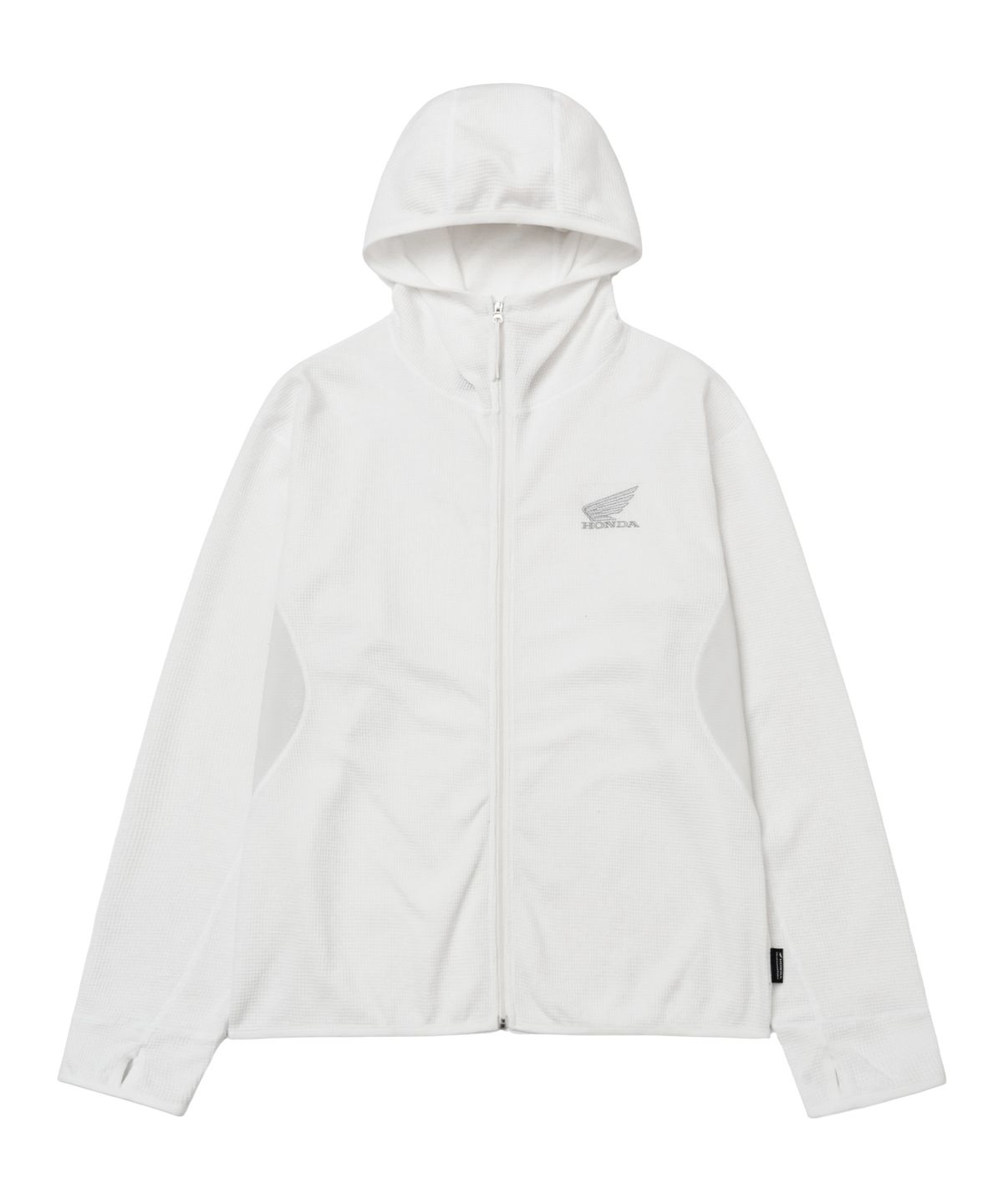 핍스 모터사이클(PHYPS MOTORCYCLE) H-Tech Light Weight Waffle Hoodie Zip-Up Light Gray