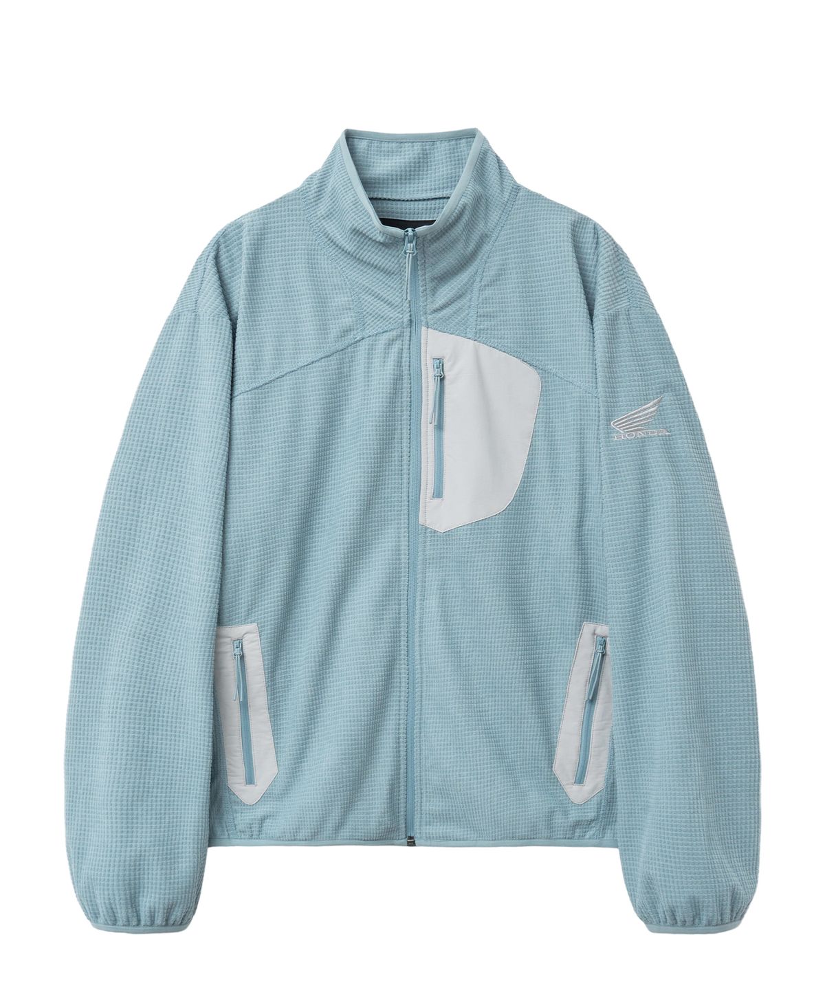 핍스 모터사이클(PHYPS MOTORCYCLE) H-Tech Grid Fleece Jacket Blue