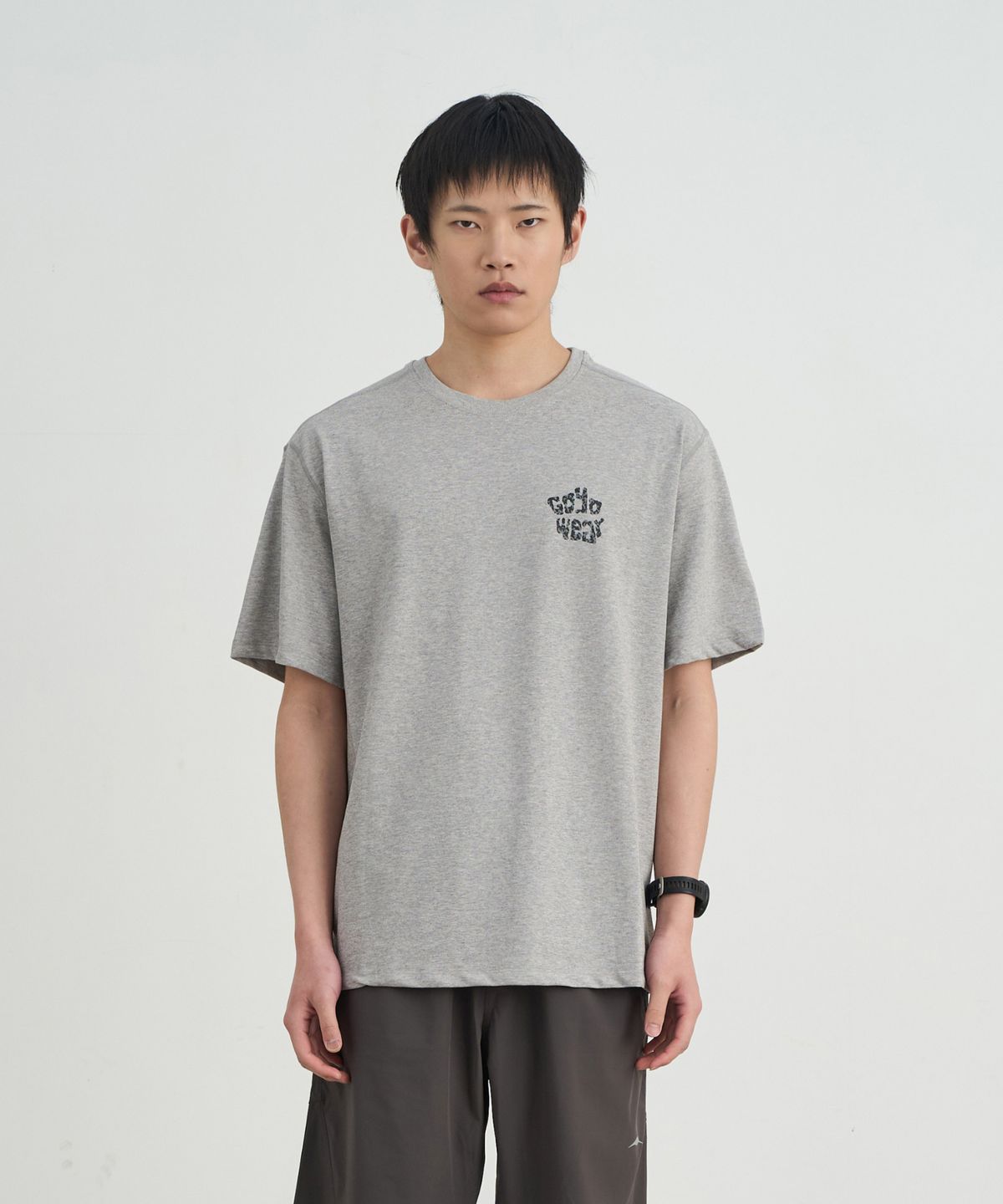 고요웨어(GOYOWEAR) 카모 CP 티셔츠 (멜란지 그레이)