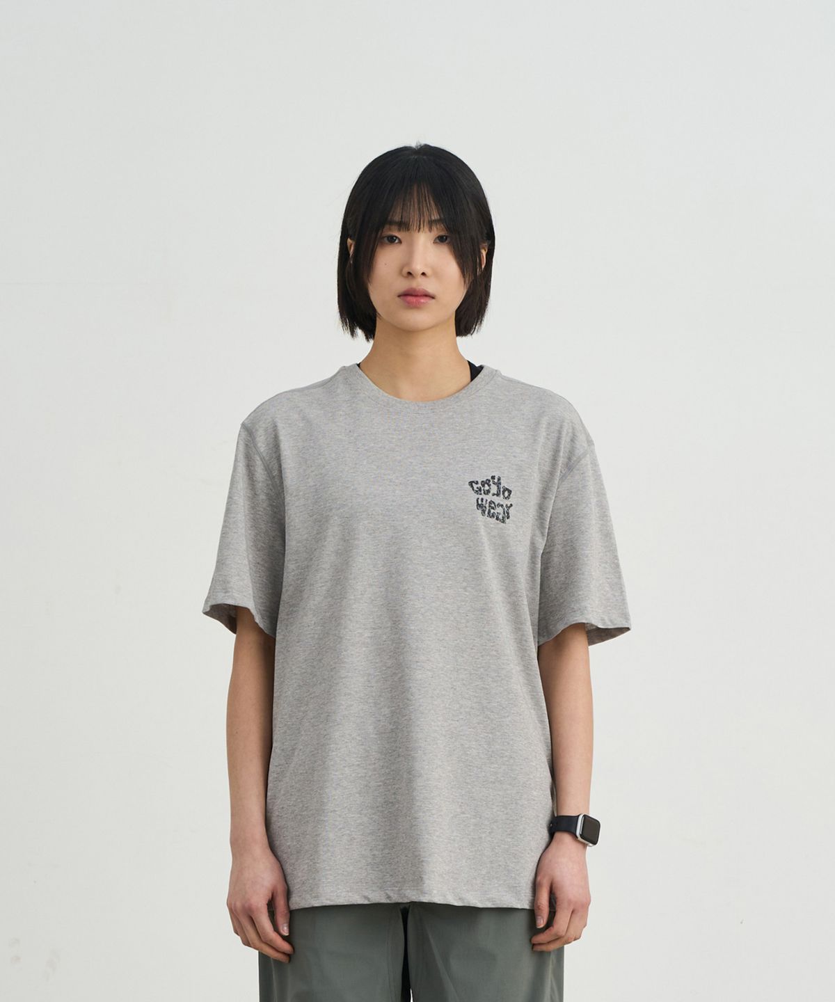 고요웨어(GOYOWEAR) 카모 CP 티셔츠 (멜란지 그레이)