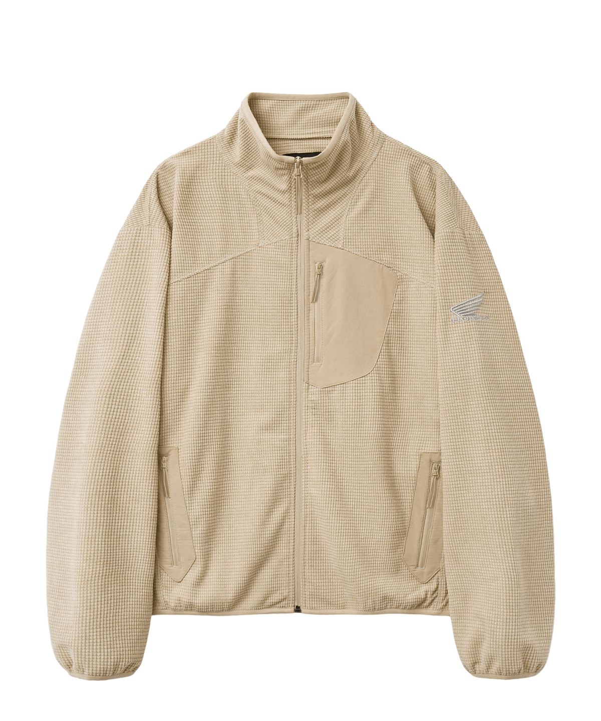 핍스 모터사이클(PHYPS MOTORCYCLE) H-Tech Grid Fleece Jacket Beige