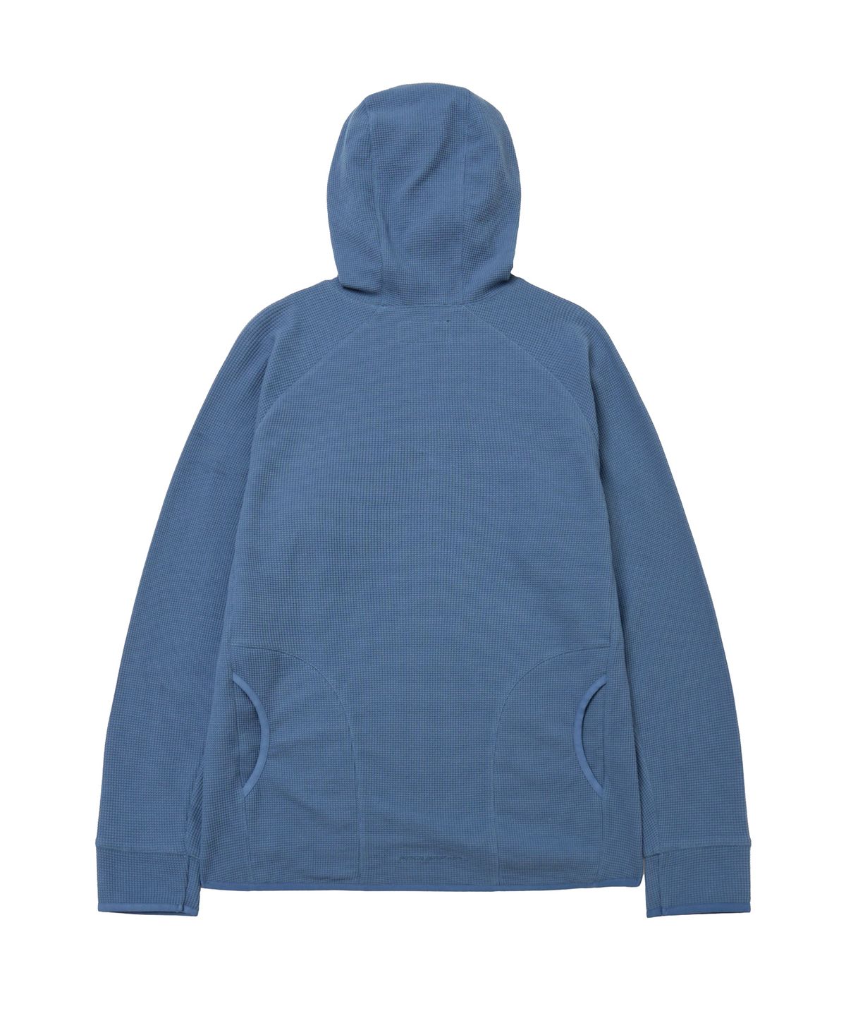 핍스 모터사이클(PHYPS MOTORCYCLE) H-Tech Waffle Back Pocket Hooded Long Sleeve Vintage Blue