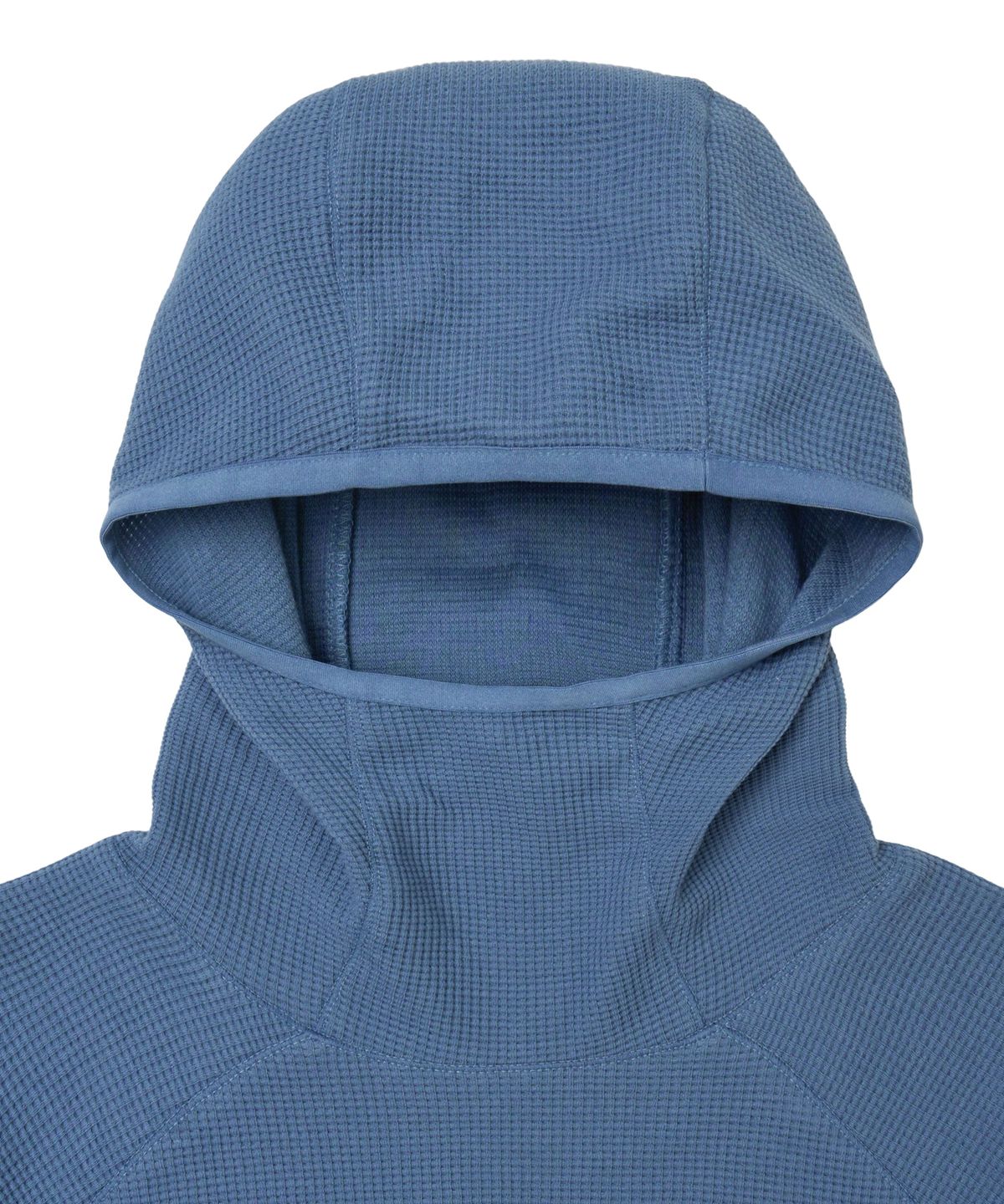 핍스 모터사이클(PHYPS MOTORCYCLE) H-Tech Waffle Back Pocket Hooded Long Sleeve Vintage Blue