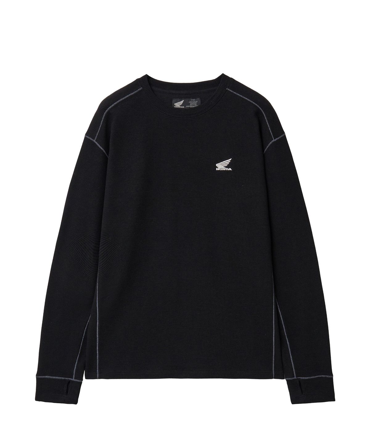 핍스 모터사이클(PHYPS MOTORCYCLE) H-Tech Waffle Long Sleeve Black