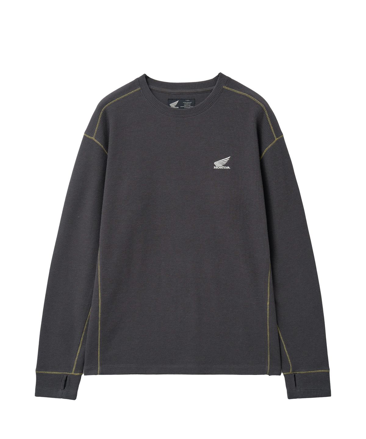핍스 모터사이클(PHYPS MOTORCYCLE) H-Tech Waffle Long Sleeve Charcoal