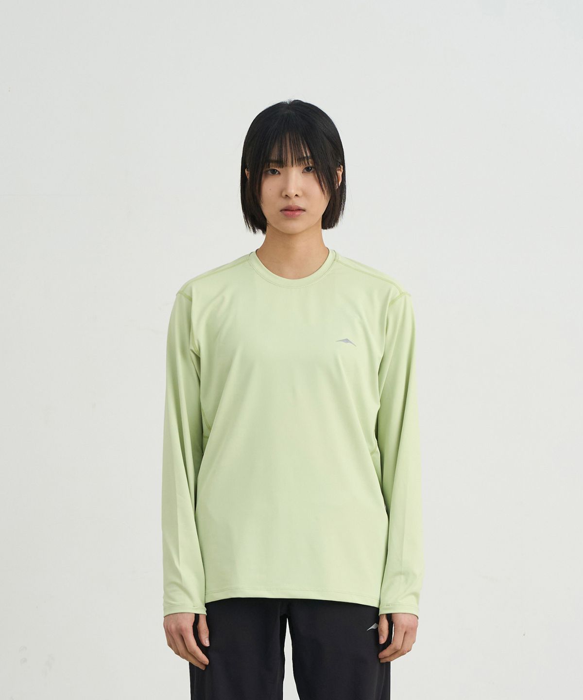 고요웨어(GOYOWEAR) 아스킨 로고 롱 슬리브 (라이트 라임)