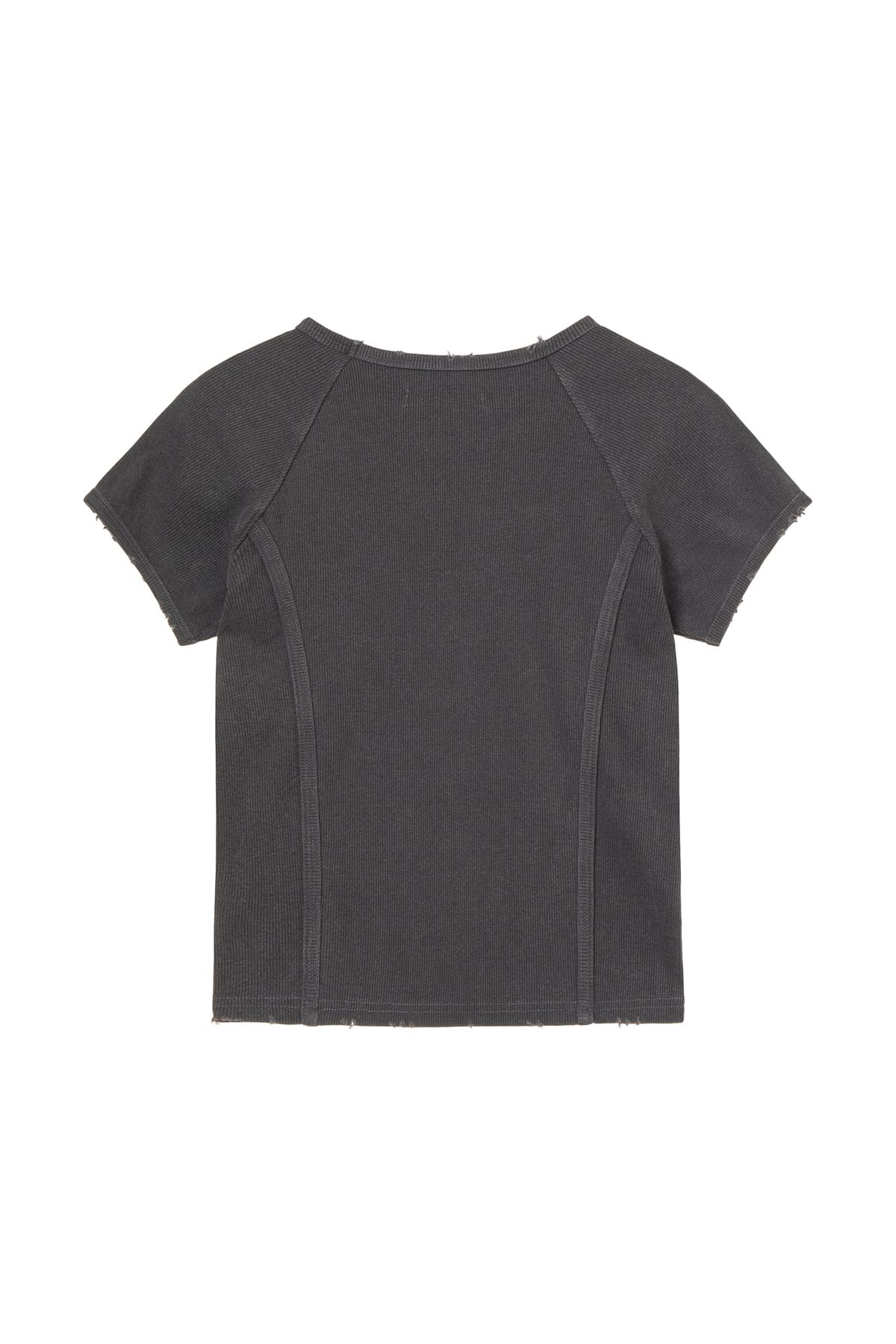 다이닛(DEINET) PIGMENT LOGO T-SHIRT IN CHARCOAL
