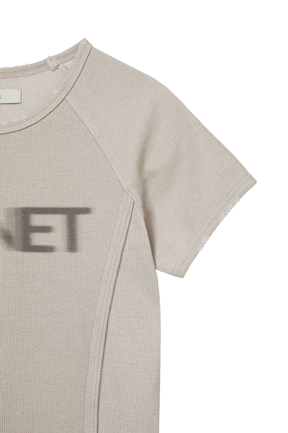 다이닛(DEINET) PIGMENT LOGO T-SHIRT IN BEIGE