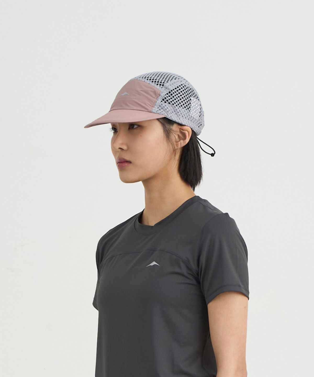 고요웨어(GOYOWEAR) 러닝 메쉬 캡 (스톤 핑크)