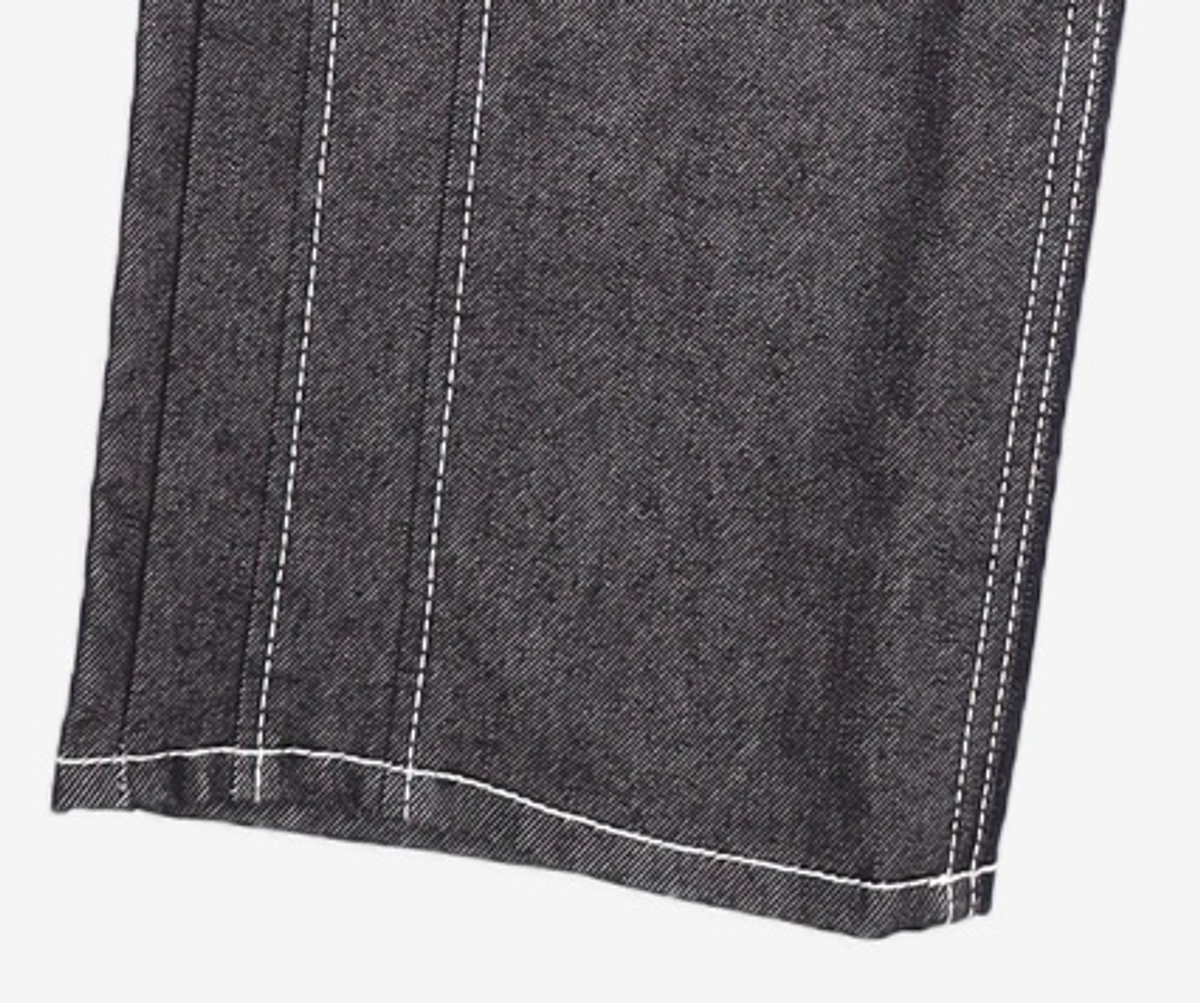 가먼트레이블(GARMENT LABLE) Stitch Straight Jeans - Black 95