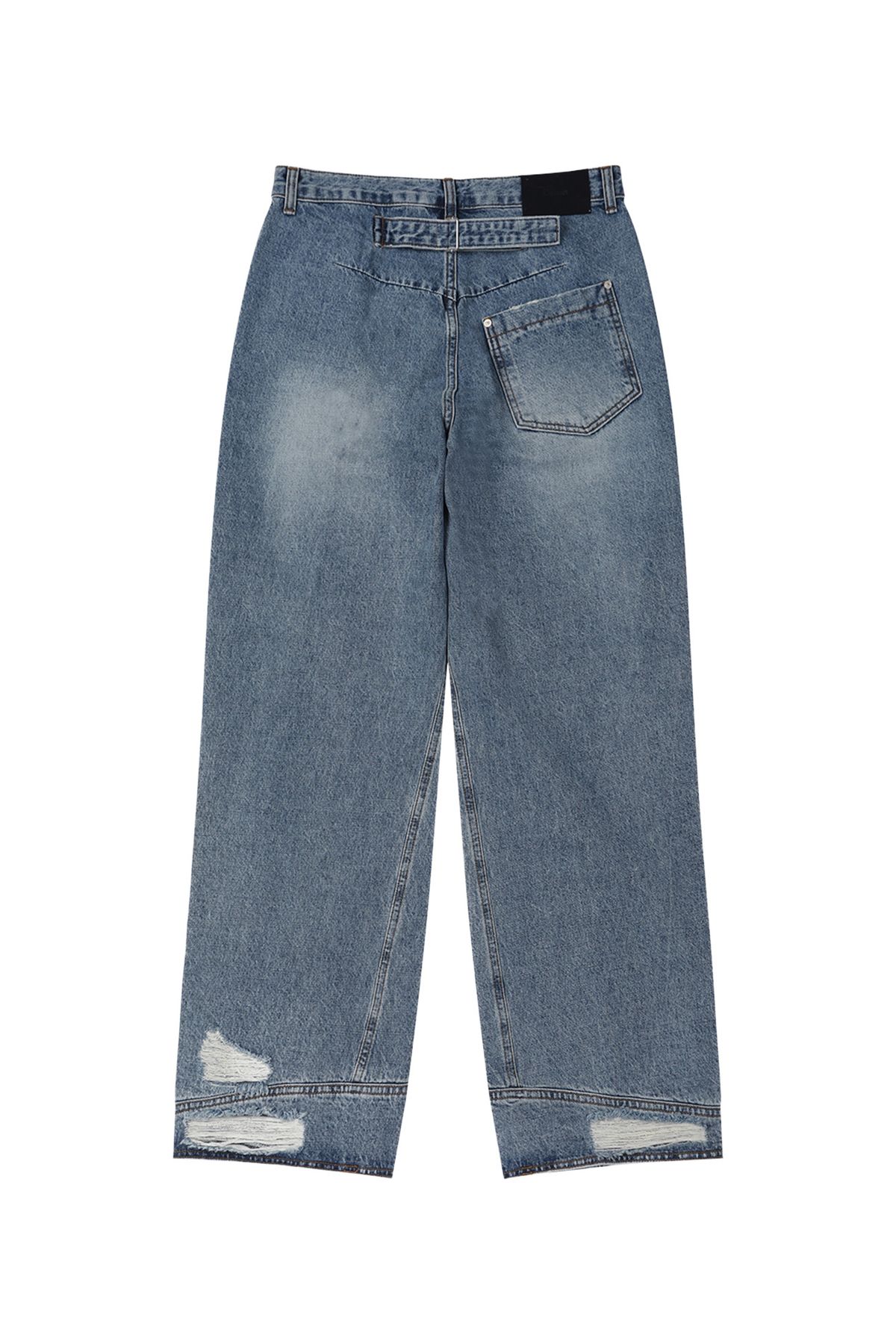 다이닛(DEINET) TWISTED CINCH BACK JEANS IN BLUE