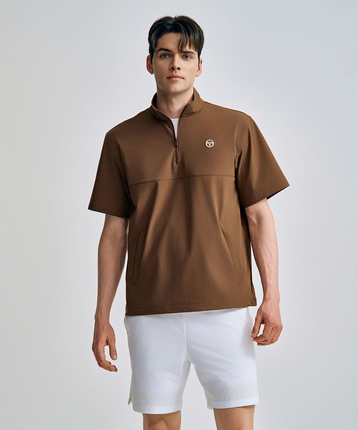 세르지오 타키니(SERGIO TACCHINI) U 프레쉬닷 반팔 아노락 (Brown)
