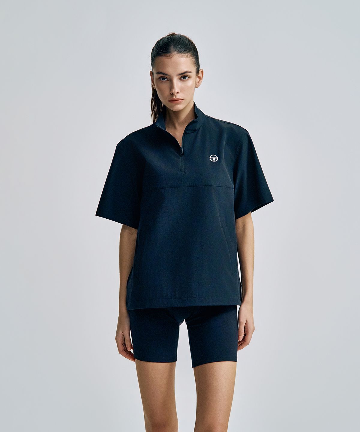 세르지오 타키니(SERGIO TACCHINI) U 프레쉬닷 반팔 아노락 (Black)