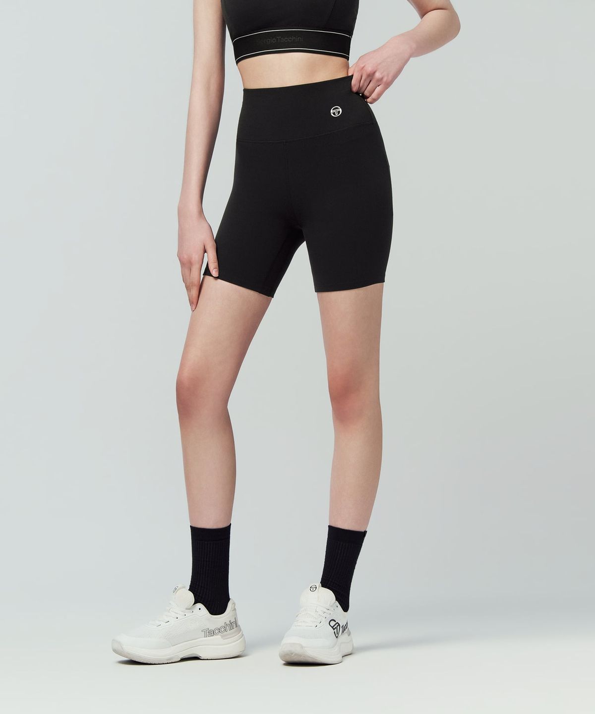 세르지오 타키니(SERGIO TACCHINI) W 마시멜로우 바이커 쇼츠 (Black)