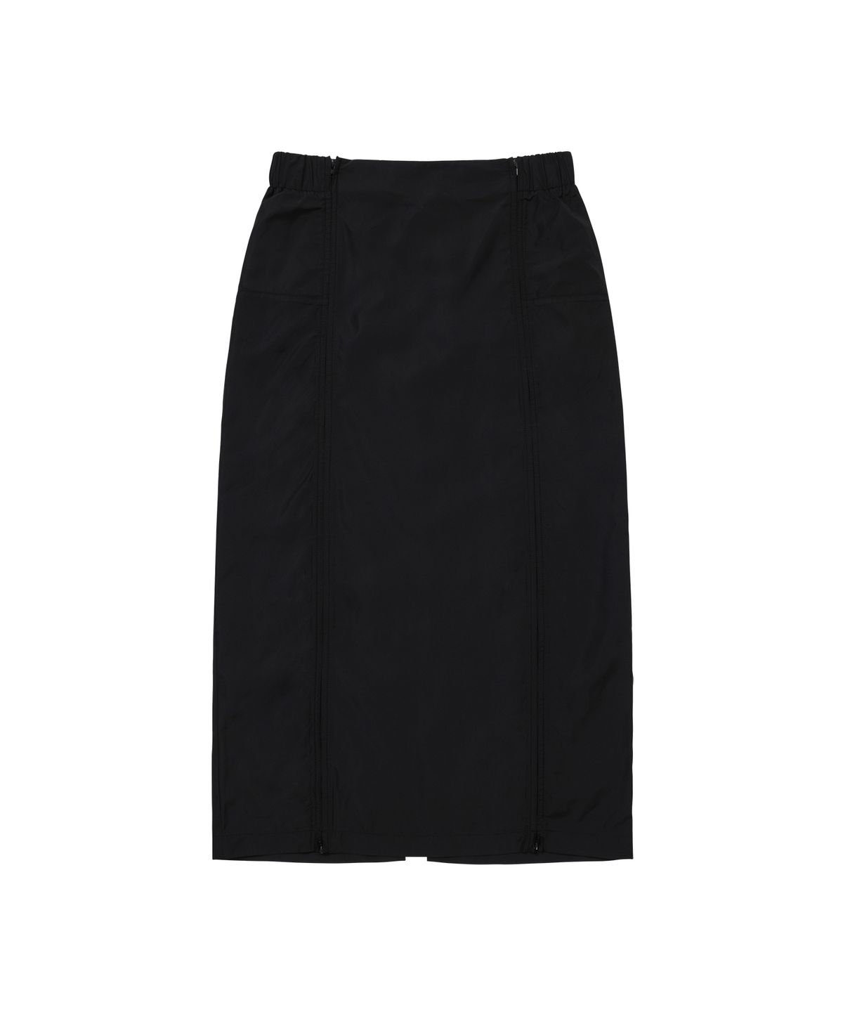 웰빙익스프레스(WELLBEING EXPRESS) Utility Zipper Skirt Black