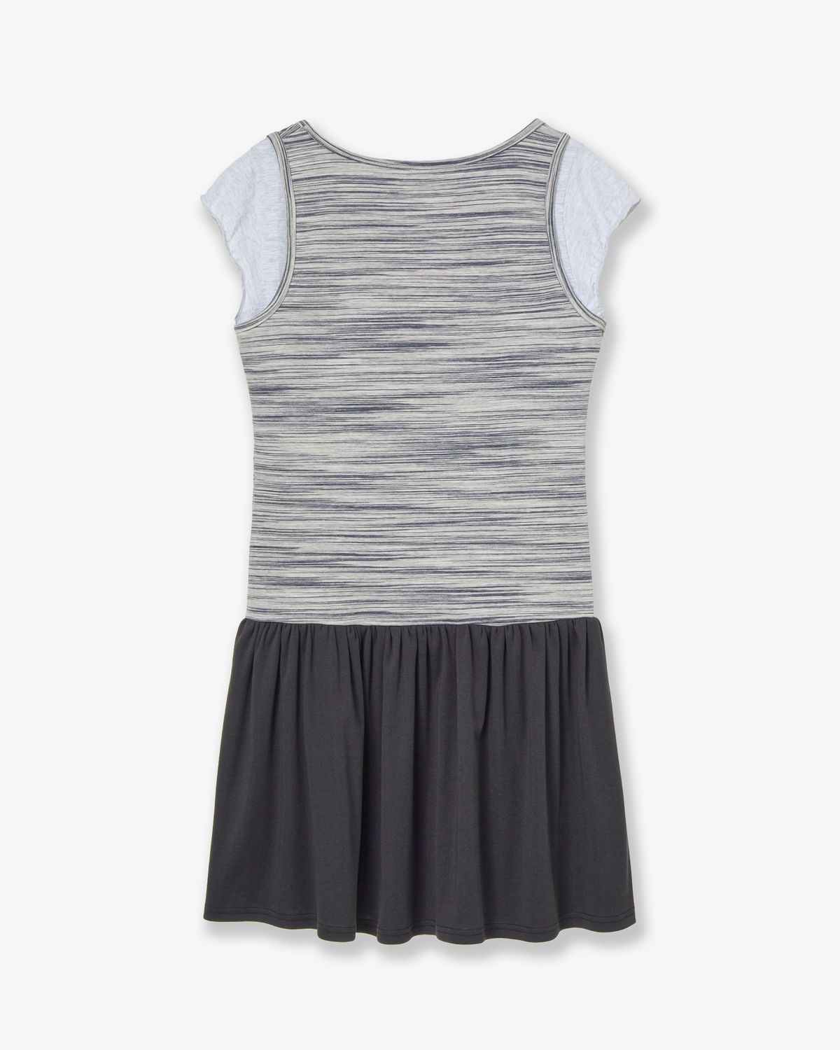 에이이에이이(AEAE) LAYERED TOP DRESS [NAVY]