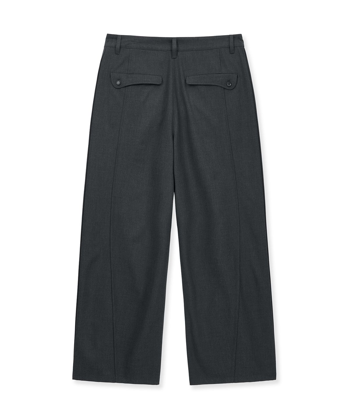 언지미크(UNGIMMICK) DRAPED DRESSER PANTS (CHARCOAL)