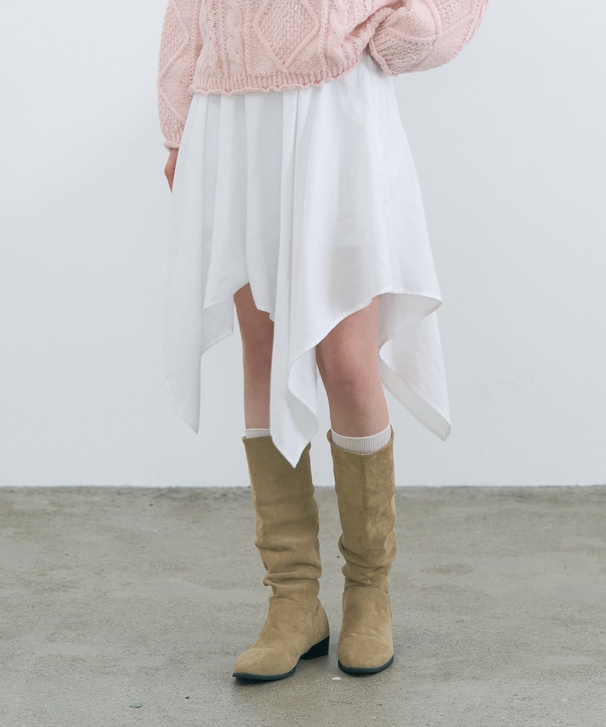 판도라핏(PANDORAFIT) Noble Swing Skirt (white)