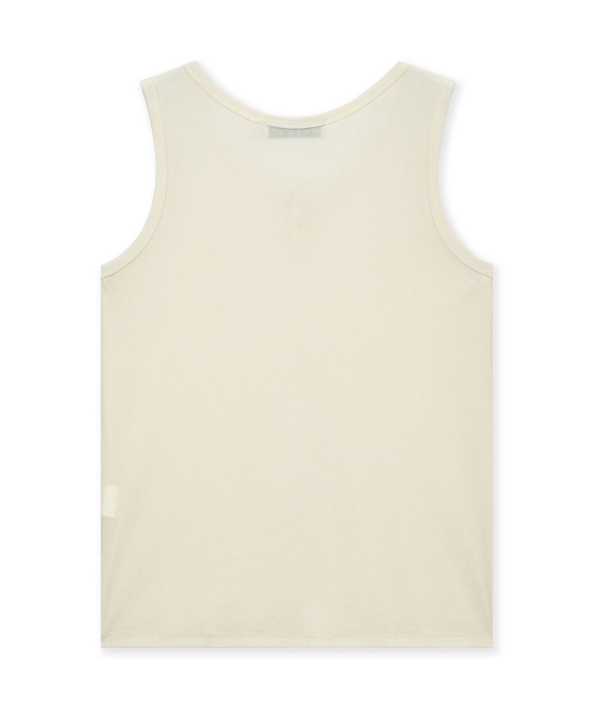 언지미크(UNGIMMICK) VELVET HENLEY TANK TOP (IVORY)