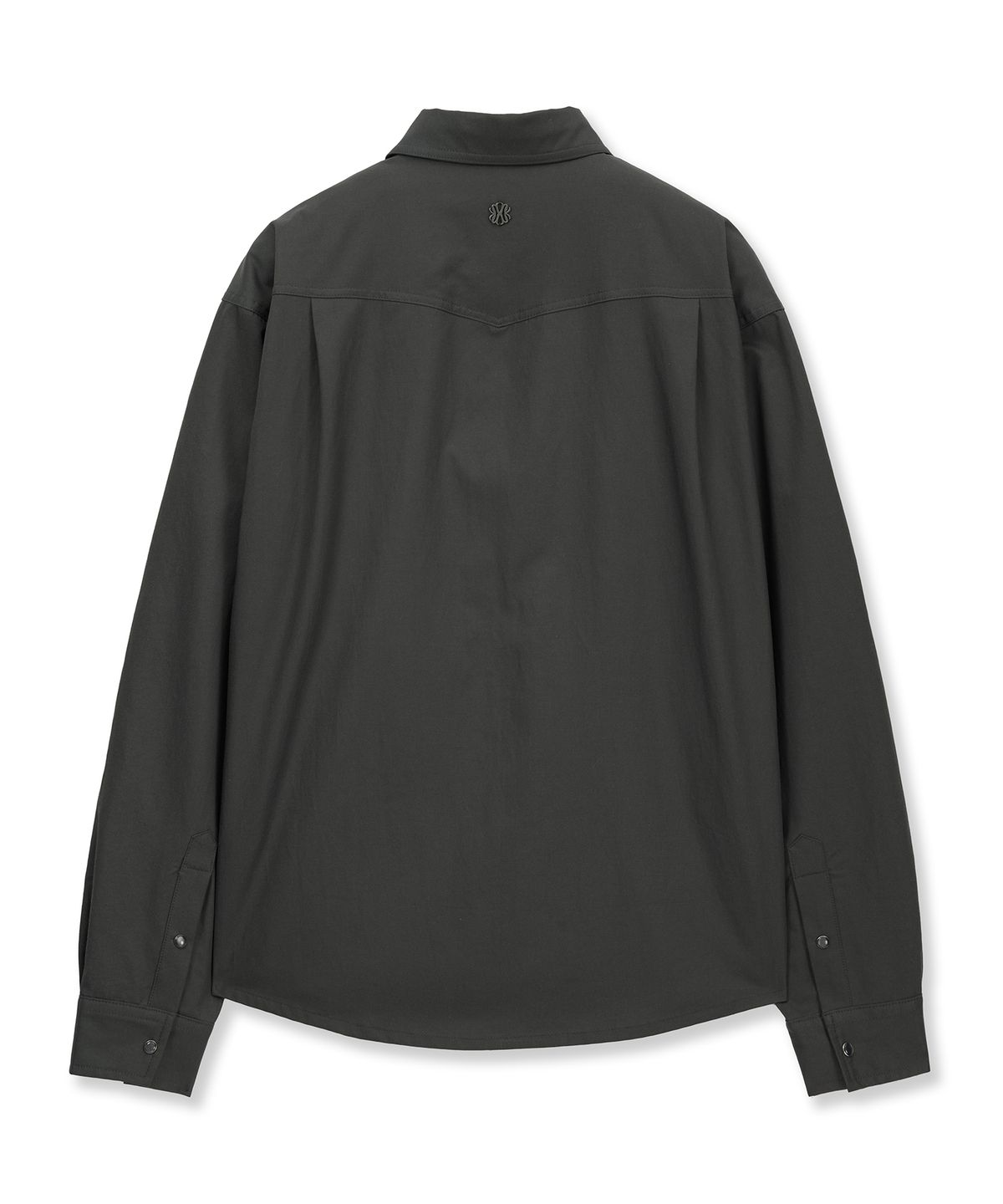 언지미크(UNGIMMICK) CROPPED WESTERN SHIRT (CHARCOAL)