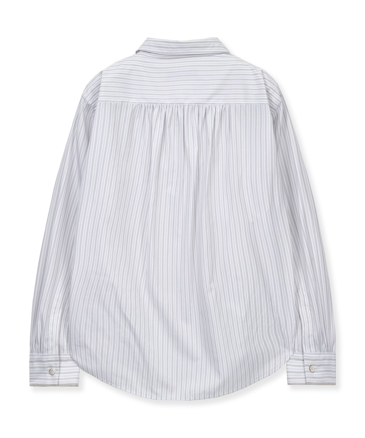 언지미크(UNGIMMICK) TAILORED MULTI STRIPE SHIRT (WHITE)