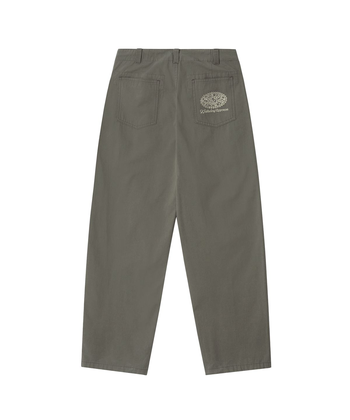 웰빙익스프레스(WELLBEING EXPRESS) Washed Stripe Pants Ash Khaki
