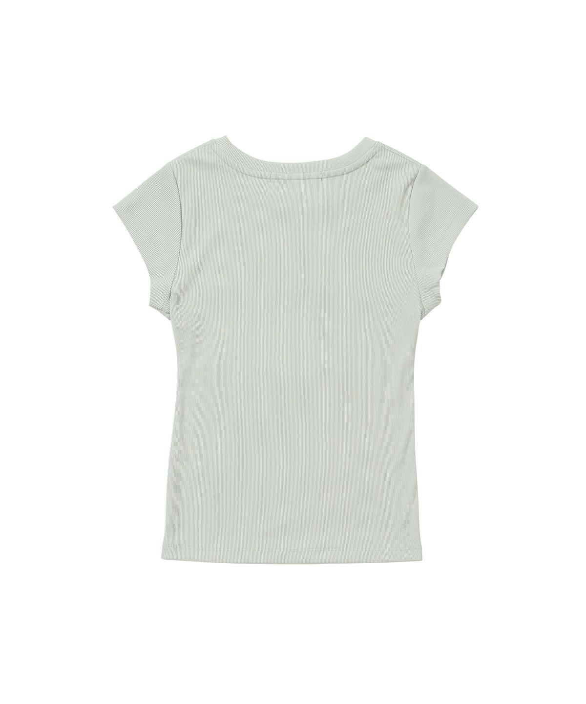 웰빙익스프레스(WELLBEING EXPRESS) Flower Half Sleeve-green Mint