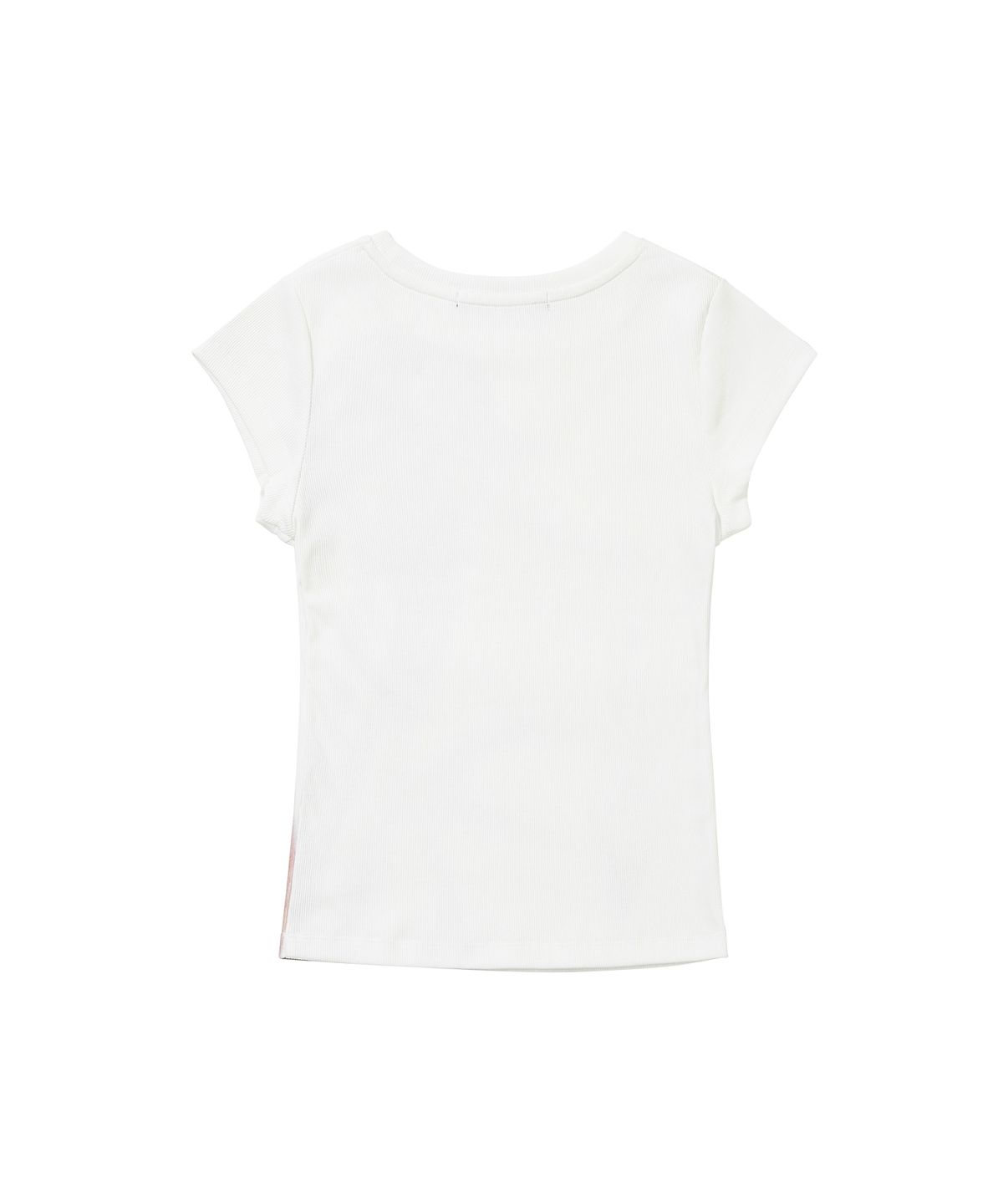 웰빙익스프레스(WELLBEING EXPRESS) Flower Half Sleeve-green White