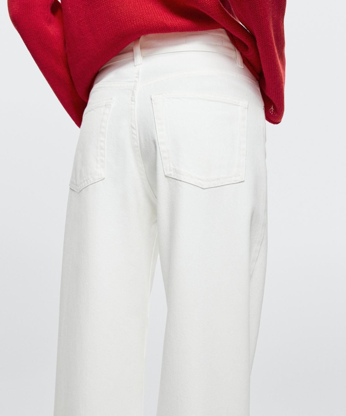 마시모두띠(MASSIMO DUTTI) 하이웨이스트 와이드 레그 진