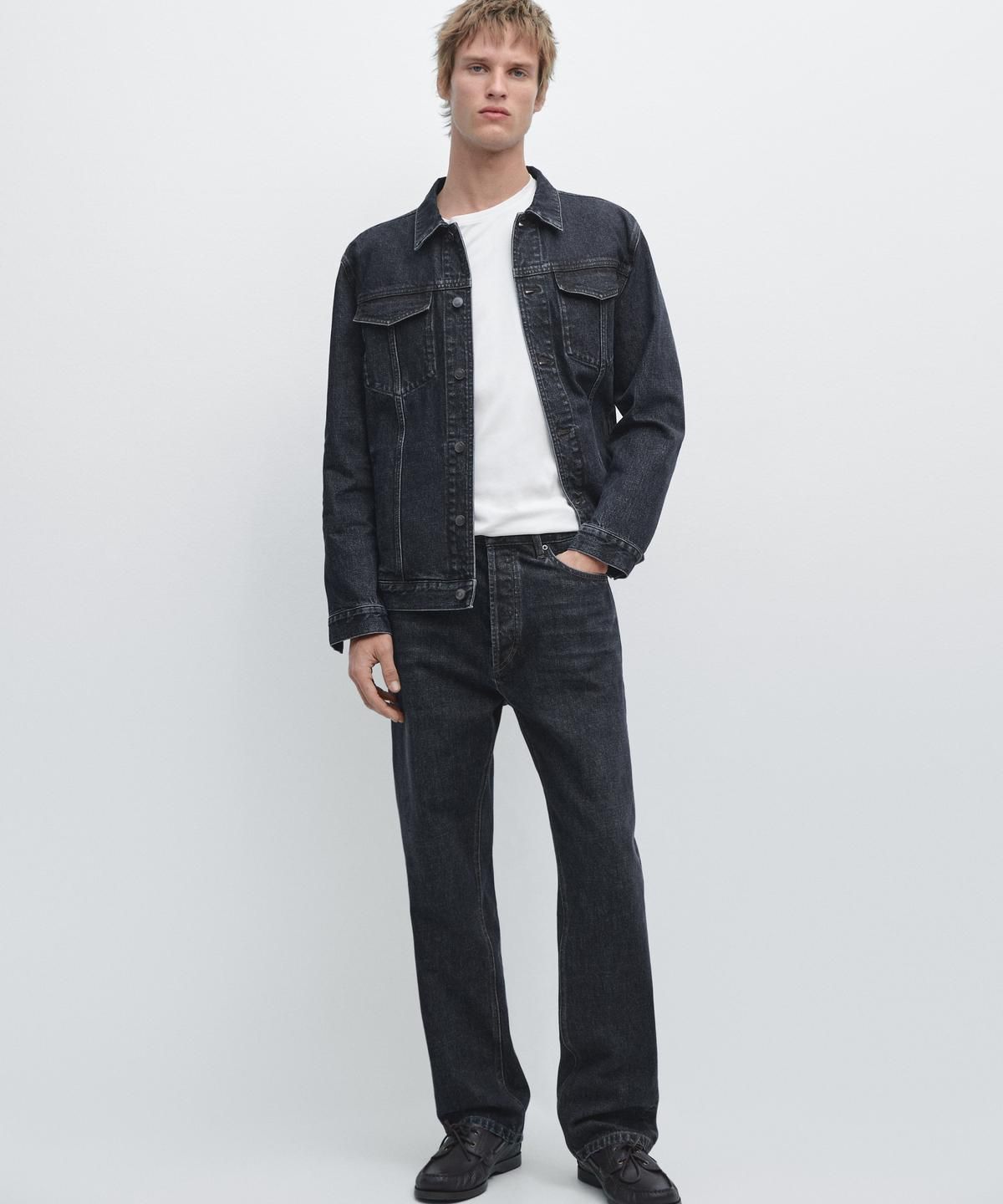 마시모두띠(MASSIMO DUTTI) 데님 칼라 디테일 재킷