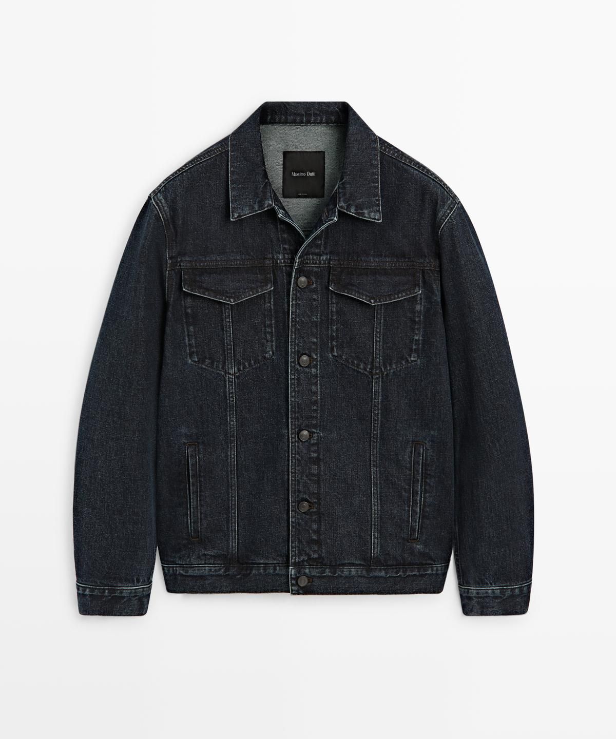 마시모두띠(MASSIMO DUTTI) 데님 칼라 디테일 재킷