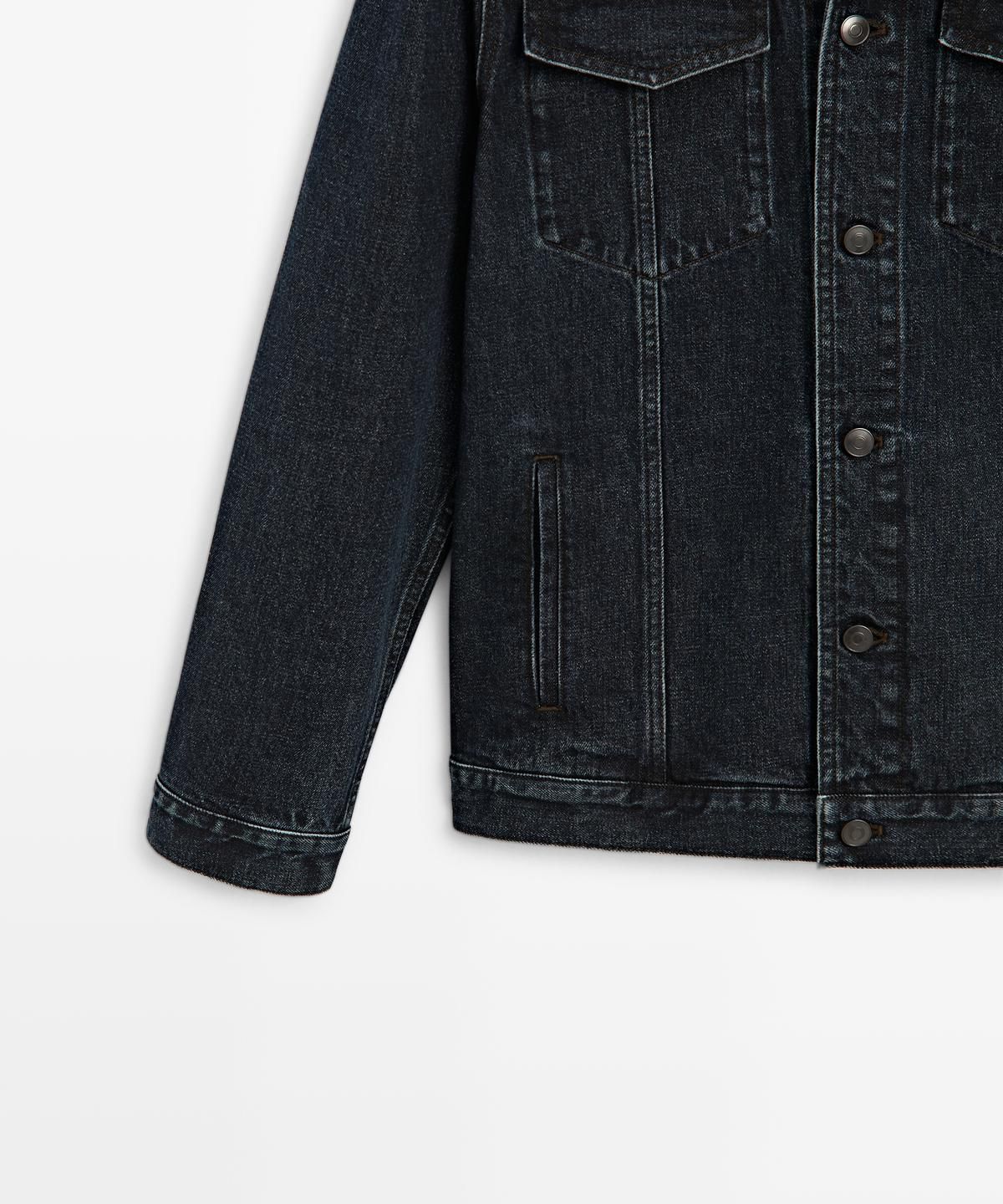 마시모두띠(MASSIMO DUTTI) 데님 칼라 디테일 재킷