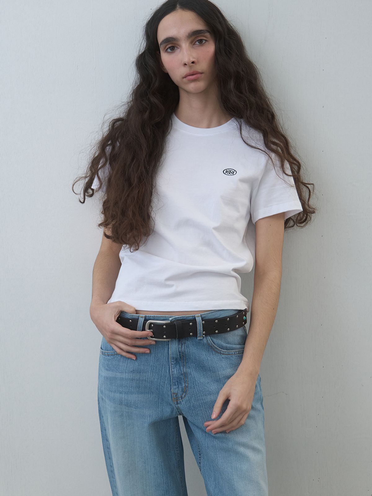 기준(KIJUN) Washed Relaxed Fit Jeans Blue