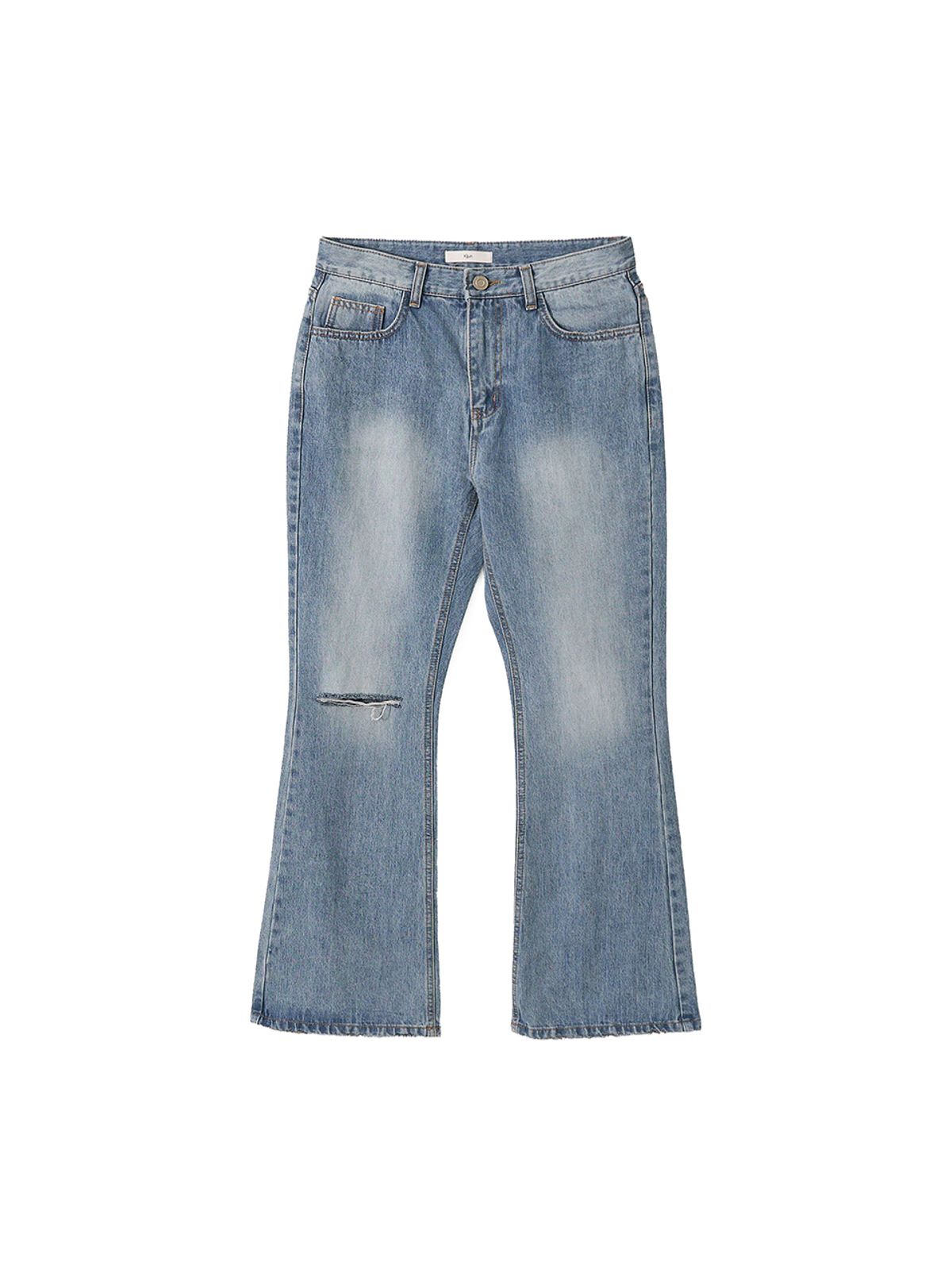 기준(KIJUN) Single Cut Flared Jeans Blue