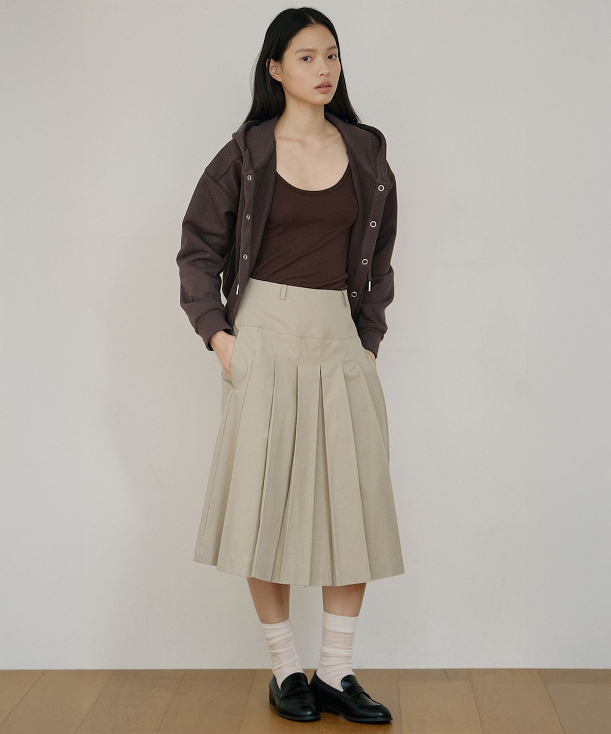 오어서울(AURE SEOUL) 치노플리츠스커트 [3COLORS]
