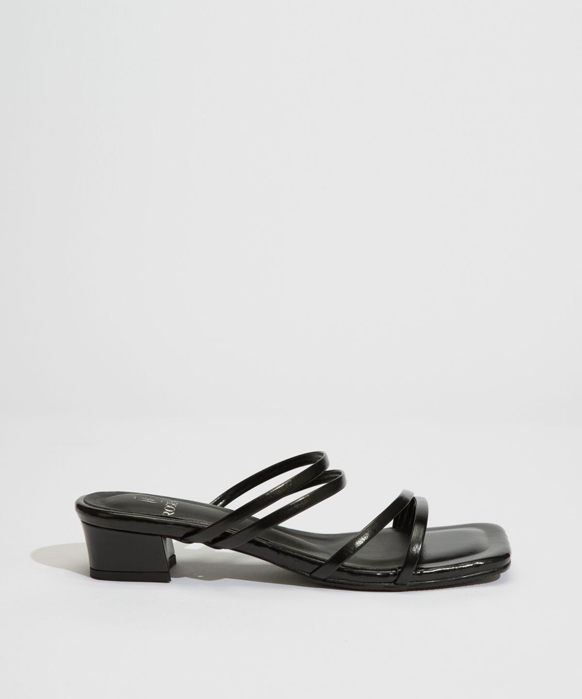 로제니크(ROSENICK) 자르크 사선 스트랩 뮬 (3cm/4colors)