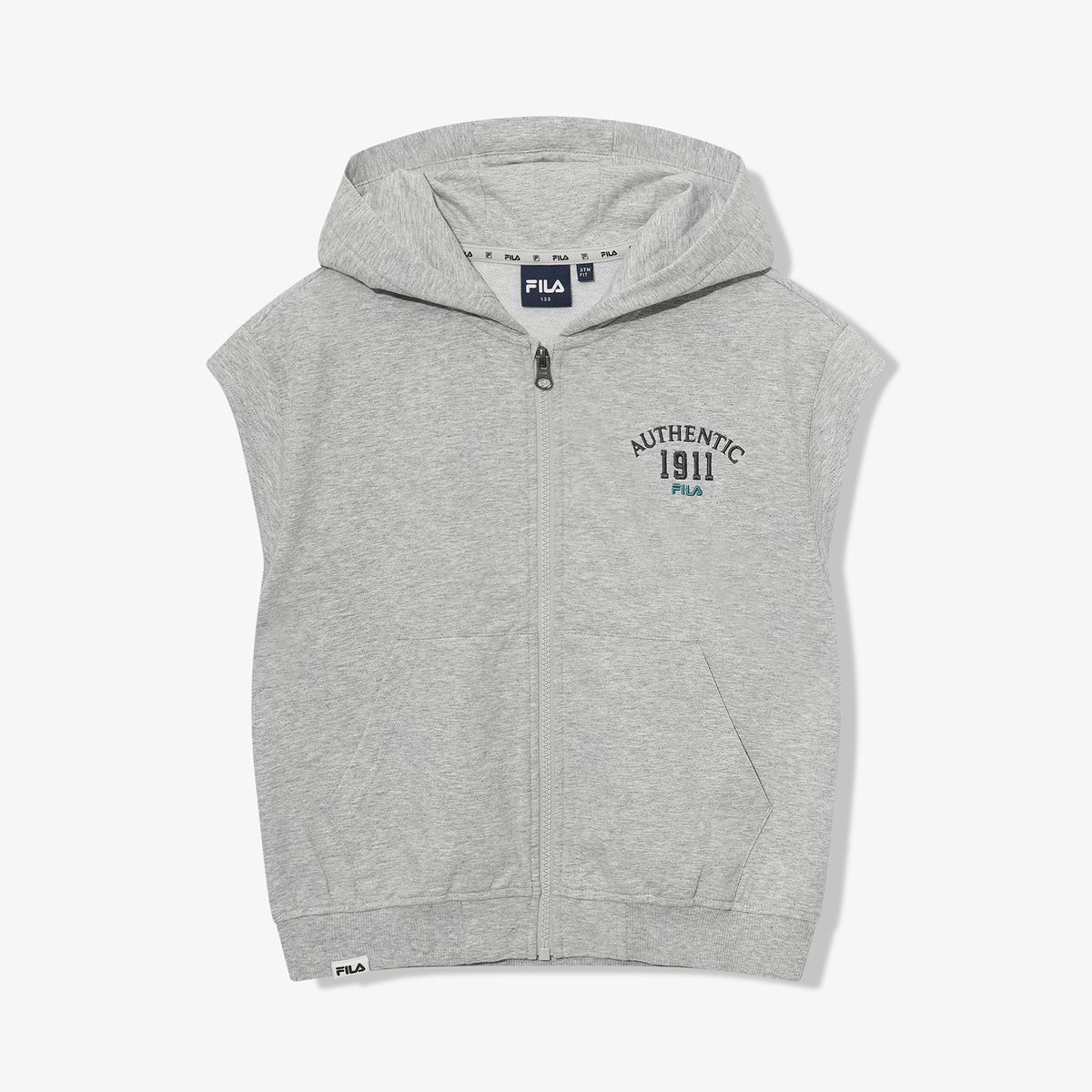 휠라 키즈(FILA KIDS) 캠퍼스 후드 조끼 집업