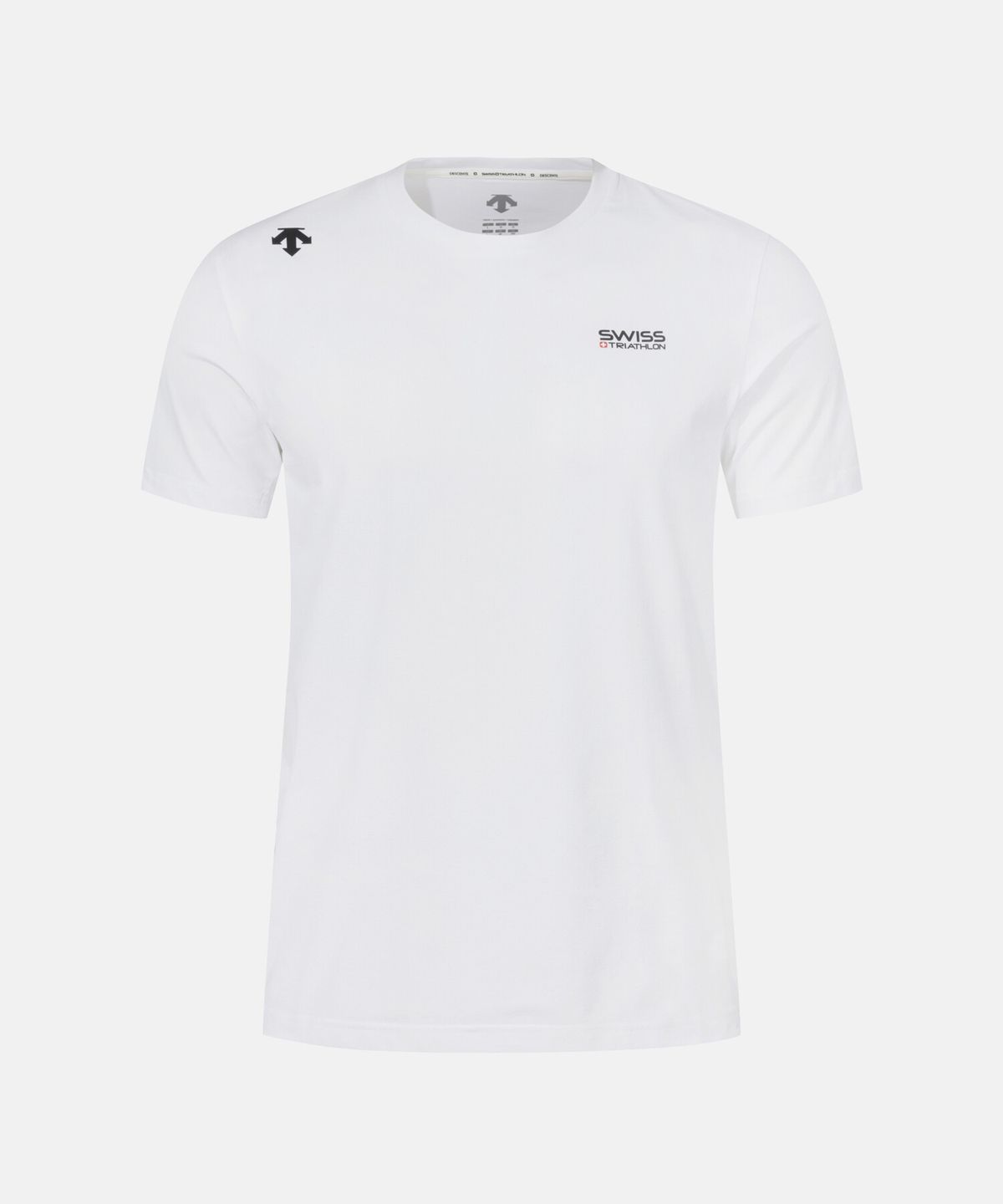 데상트(DESCENTE) 스위스 트라이애슬론 반팔 티셔츠 화이트 SR223ITS53