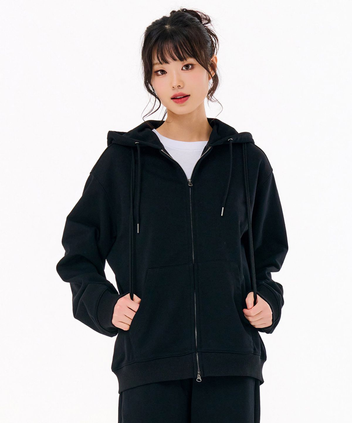 체이스컬트(CHASECULT) 공용 에센셜 후드 집업-FARU4311B03