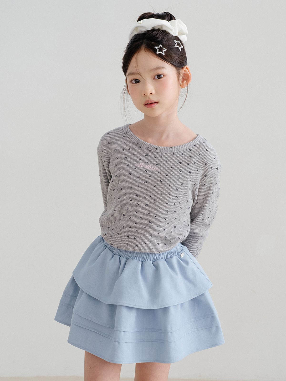 브렛테일러(BRETTAILOR) 샴브레이 티어드 스커트