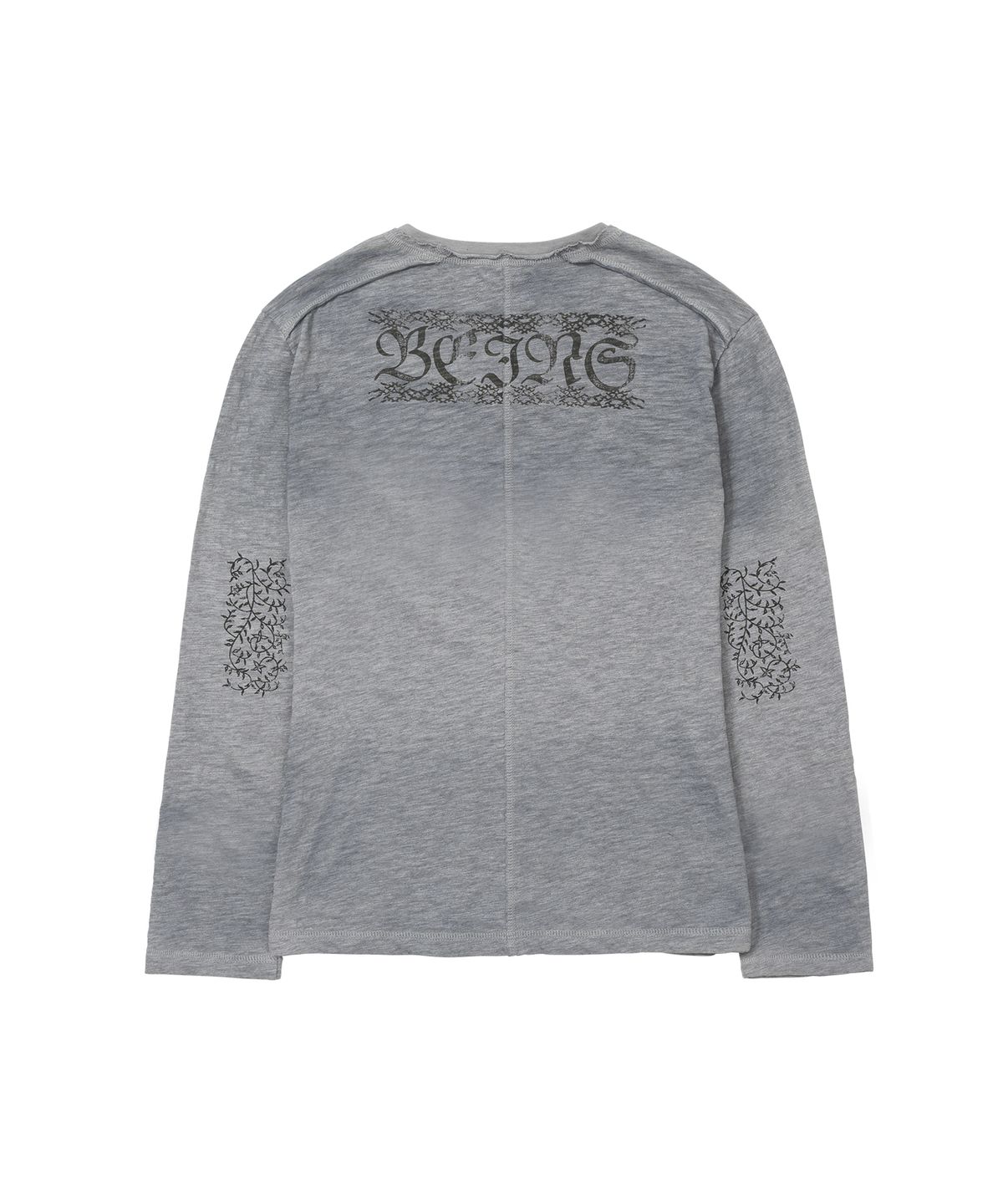 웰빙익스프레스(WELLBEING EXPRESS) Loose Slub Long Sleeve Grey