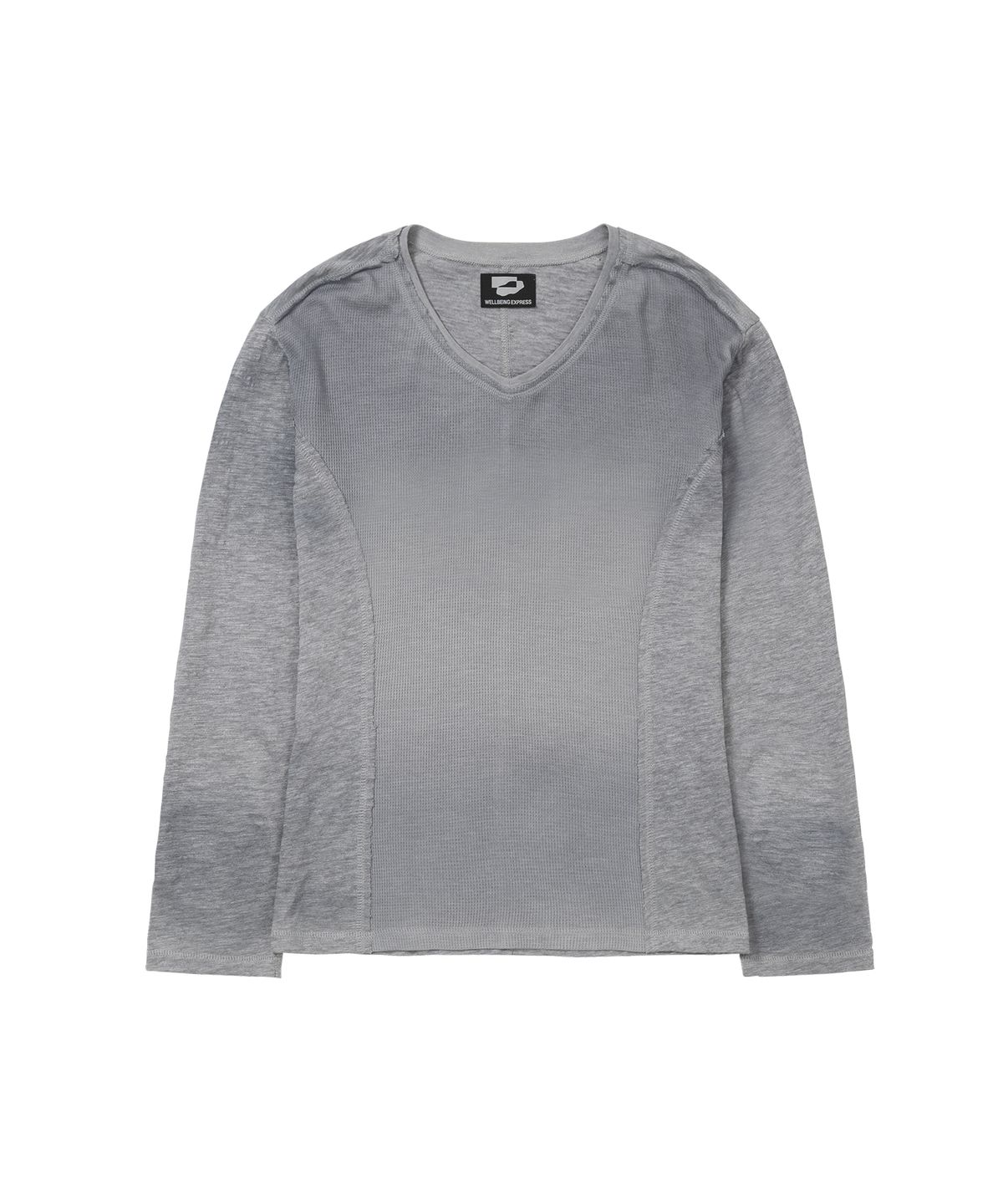 웰빙익스프레스(WELLBEING EXPRESS) Loose Slub Long Sleeve Grey