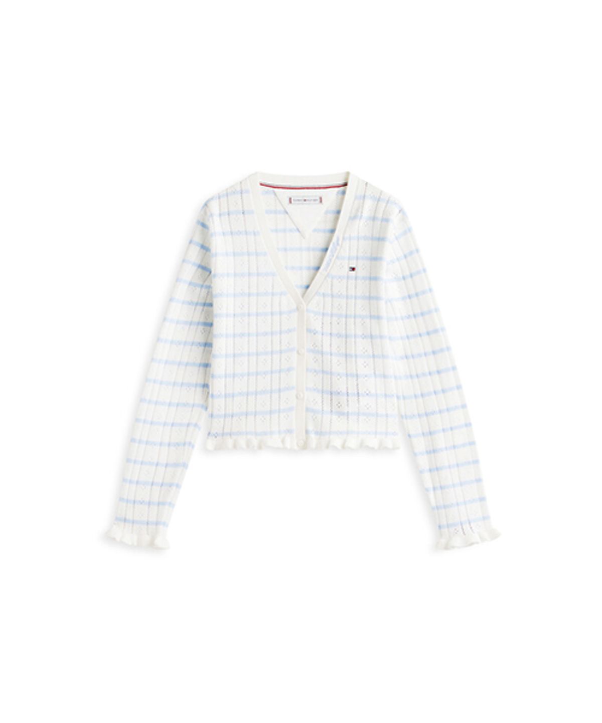 타미힐피거 키즈(TOMMY HILFIGER KIDS) 포인텔 프릴 가디건