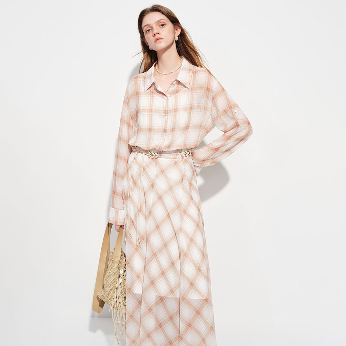 웬스데이딜라잇(WEDNESDAY DELIGHT) WD_Plaid shirt dress_2color