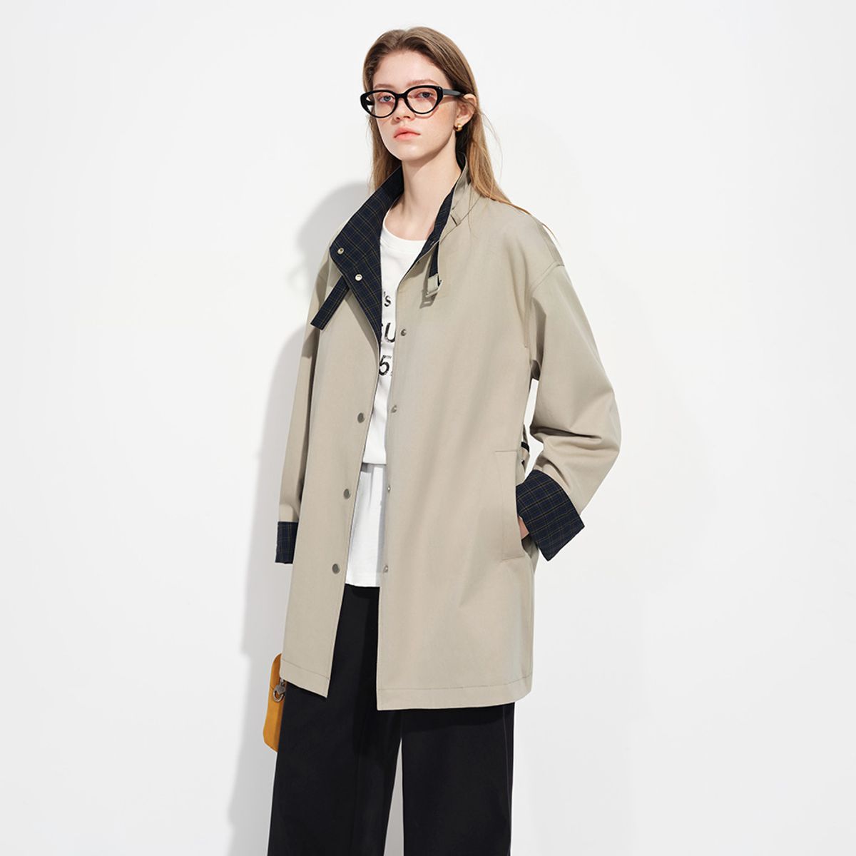 웬스데이딜라잇(WEDNESDAY DELIGHT) WD_Reversible belted trench coat
