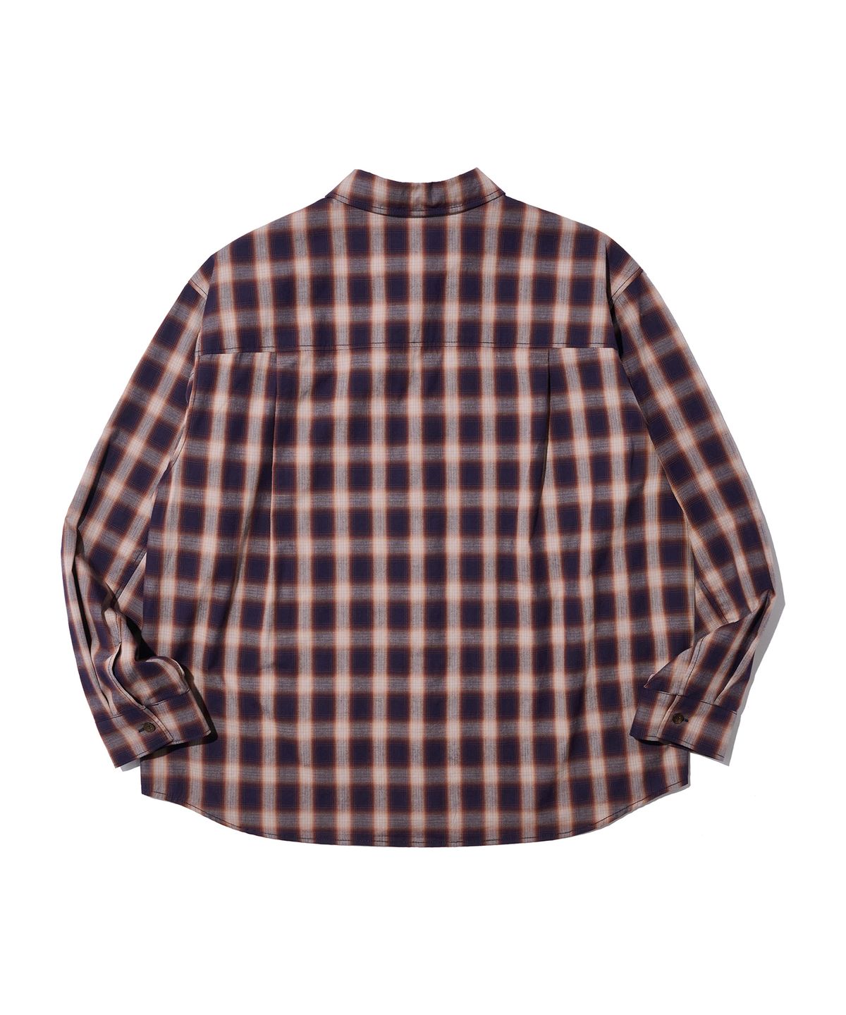 논타입(NONTYPE) GARMENT WASHED COMFY SHIRTS (NAVY CHECK)